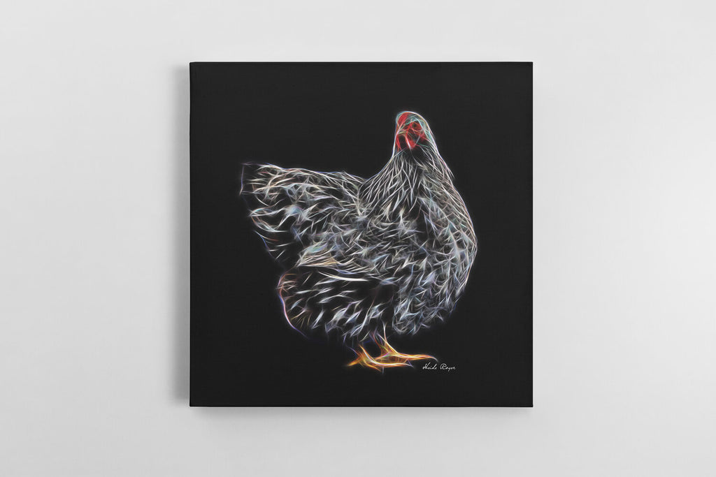 Silver Laced Wyandotte Hen