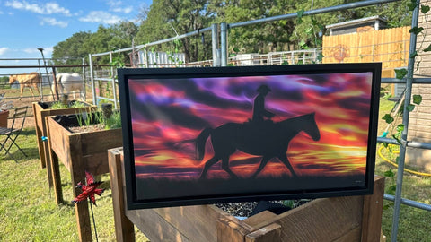 Cowboy Horizon - Framed