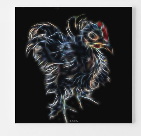 Pretzel The Amazing Little Chicken - Original Kinetic Art by Heide Royer