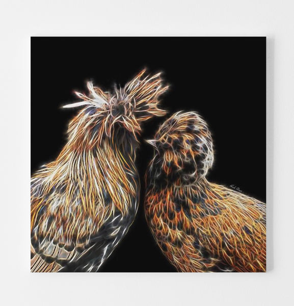 Golden Laced Polish Couple