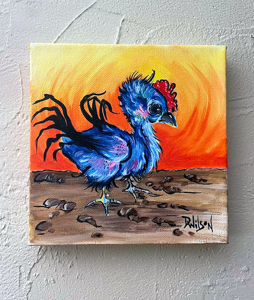 Pretzel The Amazing Little Chicken - Original Art by Doreen Wilson