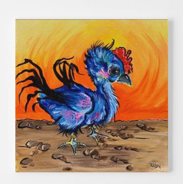 Pretzel The Amazing Little Chicken - Original Art by Doreen Wilson