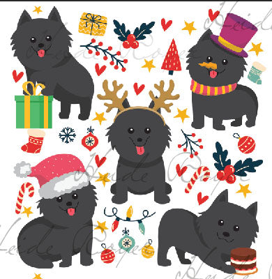 2021 Christmas Socks - Chicken, Pomeranian, and Schipperke